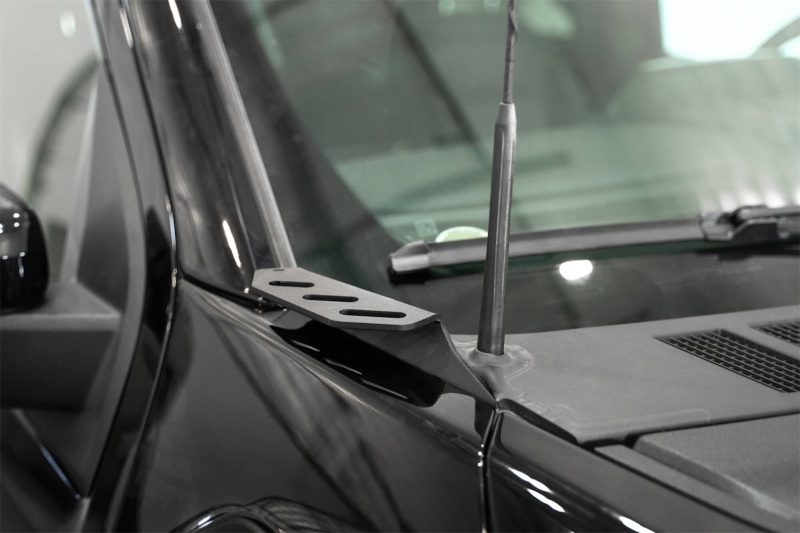 Ford F150 Raptor Ditch Light Brackets - Driver/Passenger Side - Addictive Desert Designs - 2-Stage Hammer Black Powder Coat - Black - `21-`27